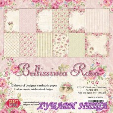 Дизайнерско блокче 12x12'' Beautiful Rose 12л двустр