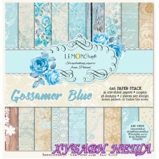 Дизайнерско блокче 6x6"- Gossamer Blue 36 листа