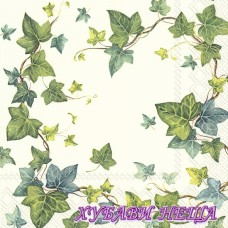 Салфетки за декупаж- 584A Ivy's Dream white