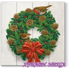 Салфетка- K180 Wreath on Door